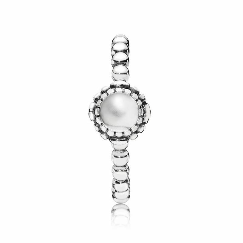 Pandora Birthday Blooms Ring April Ireland - Sterling Silver/Rock Crystal - 203895HUX